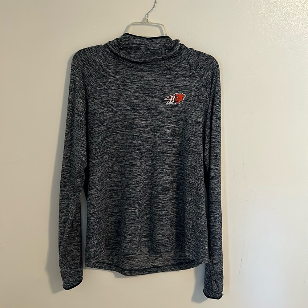 Women’s Nike Bucknell University  element cowl neck heather gray hoodie size XL.